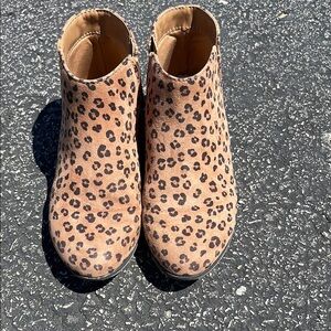 Cat & Jack Leopard Print Kids Boots